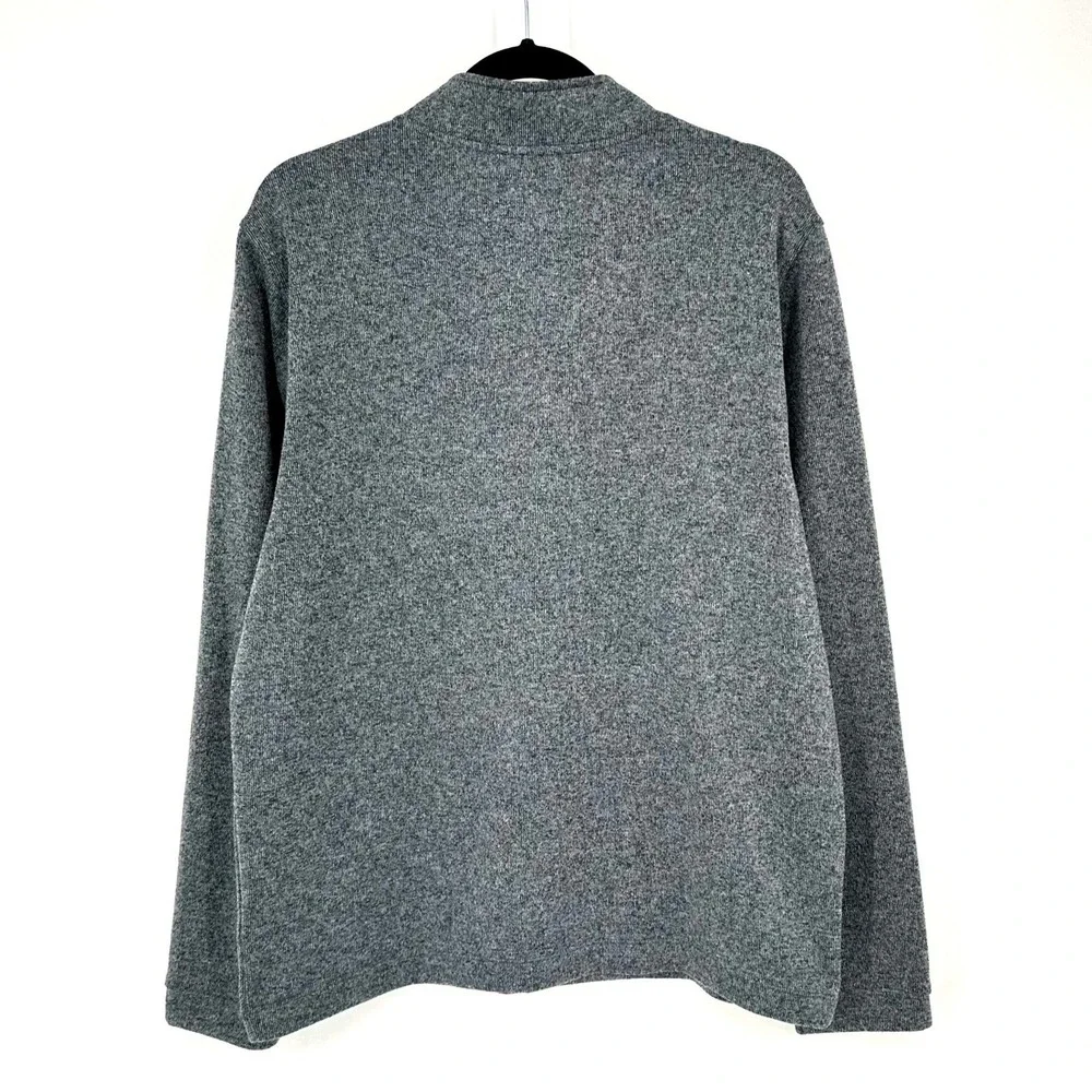 RHONE Mens Commuter Quarter 4 Zip Pullover Sweatshirt Gray Heathered Size L